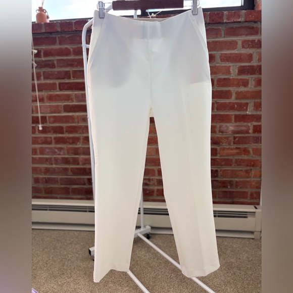 White Tailored Pants - Picture 2 of 11